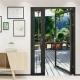 Double Glass Aluminum Hinged Door 1.4mm-2.0mm Double Tempered Glass