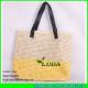 LUDA color block handbags paper straw corchet tote wholesale straw bags