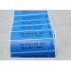 Matt Blue PET Tamper Evident Security Labels With Serial Running Numbers