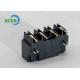 LCP Gold Plated Black Color Pluggable Terminal Block With Right Angle 7.5mm 300V 16A