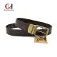 Cowhide Genuine Brown Leather Belt Womens Width 34mm Practical