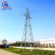 66kV Transmission Line Steel Pole Tower High Voltage  120KM/H