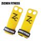 Yellow Crossfit Hand Grips For Lifting Weights 2 Hole Palm Gymnastics