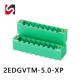 2EDGVTM-5.0 300V 5.0MM pitch male female green Pluggable Terminal Blocks Connectors