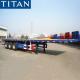 TITAN tridem axle 40 foot flatbed semi truck trailer for sale