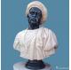 Honed Technical Life Size Mens Bust Head Sculpture