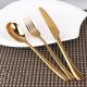 Newto NC666 Buddha gold flatware/gold dinnerware/colorful cutlery