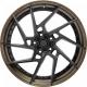 18 19 20 inch two piece aluminum car wheel brown colour brush PCD 5x114.3 forged car rims