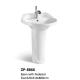 Hot Sale New Design Bathroom Wash Basin White Color Ceramic Standing Pedestal Sinks