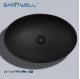 Chaozhou Popular Models Matt Black Art Above Counter Basin Wash Basin Ceramic Basin