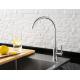 Polished Brushed Stainless Steel Kitchen Faucets Not Easy To Rust Long Life