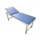 Manual medical examination couch steel spraying simple examination bed blue