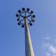 Q345B High Mast Lighting Towers Galvanized Steel Post Light Pole