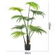 Green Palm Artificial Landscape Trees Potted Plants 120cm With Black Pot No Clor Fading