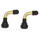 Snap In 90° Bend Brass Valve Stem PVR50 EPDM Material For Electric Bicycles