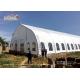 Custom Durable Curved Tent For Church Event With Clear Windows