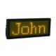 Rechargeable LED Name Badge Moving Display Yellow color B1236TY