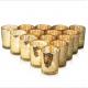 Mercury Glass Votive Candle Holder Speckled Gold Candle Holders for Weddings and Home Decor