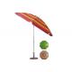 Courtyard Folding Beach Umbrella , Outdoor Parasol Umbrella UV Resistant