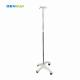 Factory Cheap High end  5 Casters Stainless Steel Mobile Drip Stand