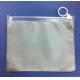 Silk printing Clear frosted travel use eva plastic bag for clothes with zipper