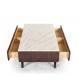 luxury Modern living room rectangle marble coffee drawer table furniture