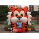 25'x18' indoor big tiger inflatable toddler bouncy castle made of lead free material for family backyards