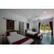 Holiday Villa room Furniture used Rubber wooden Double bed and Single Couch with Cabinet