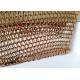 Copper Plated Chain Mail Mesh Curtain 1.0x8mm Stainless Steel