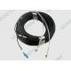 Multimode 3.0mm Corning OFNR Duplex Fiber Optic Patch Cord LC To LC 100M