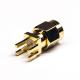 Full Brass RF Coaxial Connector SMA Male Connector For Pcb Vertical 180°
