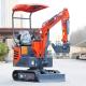 Customizable 1 Ton Mini Crawler Excavator With 405mm Ground Clearance