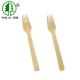 6.69in Compostable Disposable Bamboo Cutlery Set Travel Fork