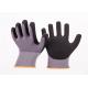 13G Nylon Knitted Black Nitrile Coated Hand Gloves Resistant Abrasion