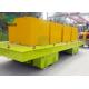 120T Forklift Towing Rubber Wheel Unpowered Steerable Transfer Trolley For Workshop Handling