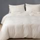 Long Staple Cotton Organic Fabric Density Bedding Set Cream 3Pcs Duvet Cover 100% Cotton