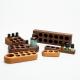 Hot Selling Bamboo Lipstick Organizer Case Stand Customize Cosmetic Finishing Box Wood Essential Oil Holder