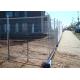 32mm round tubing wall thick 1.5mm construction fence 2.1m height x 2.4m width mesh 60mm*150mm*3.5mm diameter
