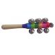 New colorful sleigh bell / Wooden jingle bell stick / Educational Toy / Carl Orff instruments