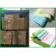 Pink Green Blue Color Carbonless CFB Paper 50g With 100% Natural Wood Pulp