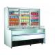 Commercial Combination Freezer For Frozen Food With Limited Space / Drinks Display Fridge