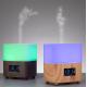 300ML Wood Grain Aromatherapy Diffuser With LCD Clock