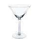 Transparent Goblet Cocktail Glass Crystal Cut Martini Glass For Bars