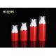 PP Red Refillable Airless Cosmetic Bottles With Pump ISO9000 Certification