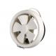 White Plastic Bathroom Wall Mounted Centrifugal Fan in Round Shape for Ventilation