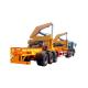 20 FT Container Skeleton Slide Chassis XCMG Hydraulic Self-Loading Crane Side Lifter Loader Semi Trailer