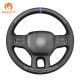 Custom Hand Stitching Carbon Leather Steering Wheel Cover for Dodge RAM 1500 3500 2013 2014 2015 2016 2017 2018