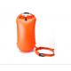 Inflatable Swimming Buoy - safety swimming buoy waterproof phone case, 2 LED lights (night visibility) and whistle - por
