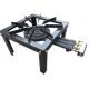 3 Fire Rings Propane Solid Cast Iron Gas Burner Frame Supported KR3LPGC