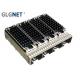 1 x 4 Ganged SFP Cage Connector 0.25 Mm Copper Alloy With Heat Sink Compatible